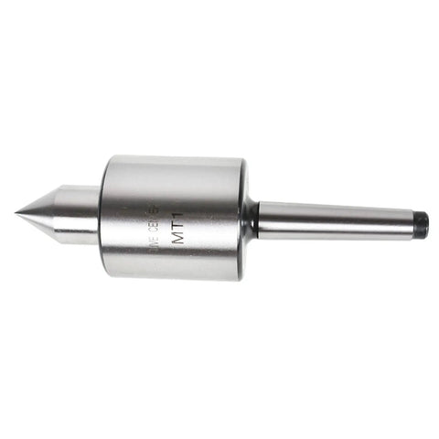 MT1 Live Center 60 Degree Tailstock Center For CNC Lathes Manual Lathes And High Speed Lathes Medium Duty 0.0002 Inch Runout 5000 RPM Max Steel Construction Sealed Front End Keeps Fluid And Debris Out