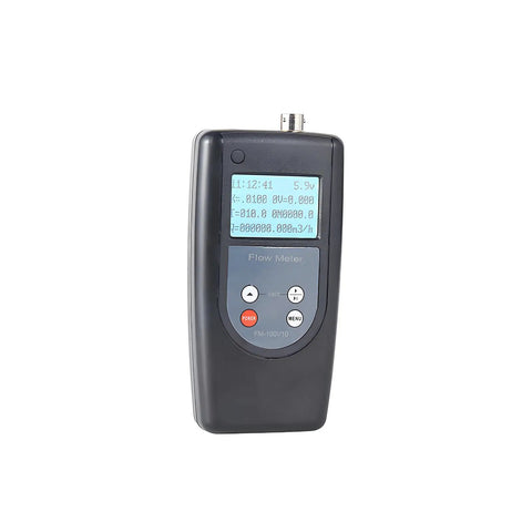 FM-100V10 Water Velocity Meter For Open Channel Flow showing LCD screen and buttons