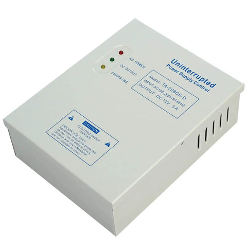 Built To Last Power Supply Controller For Door Access Systems And Intercom Cameras Converts 110V-240V AC To 12V DC 5A Output