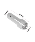Two Pack One Eighth Inch Collet For Milwaukee M12 Rotary Tool 2460 20 showing dimensions in inches