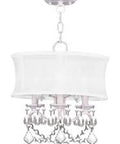 Newcastle White Convertible Hanging Lantern Ceiling Mount Light, Dope Classic Steel Fixture With Dual Mount Indoor Outdoor Use
