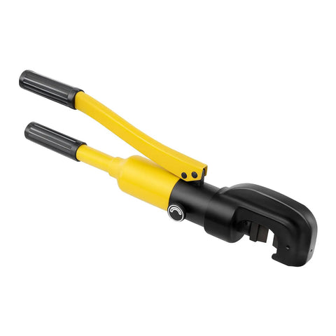 Heavy Duty 13 Ton Manual Hydraulic Rebar Cutter Bending Machine Shear For Steel Bars Up To 22mm Max Diameter hand tool in yellow and black.