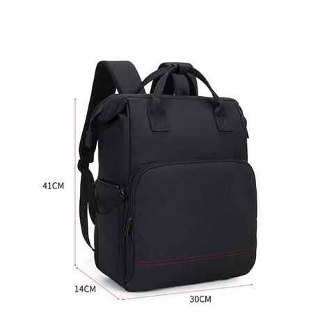 Black DSLR Camera Backpack With Shockproof Shell, Grab-And-Go Lens And Tripod Compartment, Tough Outdoor Travel Case
