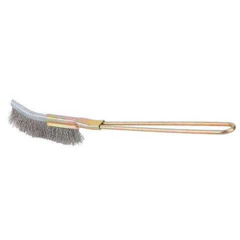 Ergonomic Bonsai Brush With Curved Or Straight Head Pipe Bend Pro Grade Rustproof Steel Garden Tool For All Skill Levels Non Toxic Finish Easy Grip Handle Essential Cleaning And Shaping Tool For Bonsai Enthusiasts And Beginners, curved head