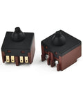 Push Button Switch For Angle Grinder And 4 Inch Polisher Replacement Power Tool Part shown in side view of heavy-duty connectors