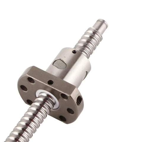 Smooth 12Mm Diameter SFU1204 Anti Backlash Ballscrew With Ballnut Assembly Measures 300mm Long for CNC machines close-up view.