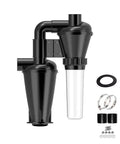 Double Filtration Cyclone Dust Collector For 50mm Or 2 Inch Hoses Turbocharged Woodworking Vacuum Separator Kit with accessories