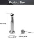 Magnetic Door Stop Brushed Silver 147mm Heavy Duty Door Catch Stainless Steel For Holding Doors Open Wall And Floor Mount