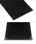 Two black rolls of self-fusing silicone tape for leak repair and anti-skid grip, each 1 inch by 10 feet, shown unravelled on a flat surface.