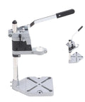 Heavy Duty Bench Drill Stand With Cast Iron Base For Universal Power Tools featuring aluminum alloy construction and sturdy clamp.