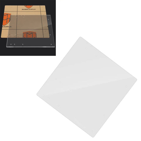 Transparent Acrylic Overlock Computer Case DIY Base Stand For MATX Motherboard 4mm Thick 268x268 mm Open Air Cooling