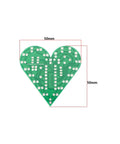 Two Piece Heart Shaped LED Soldering Practice Kit With Flashing Lights For DIY Electronics Projects A Hands On Fun Teaching Tool circuit board