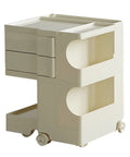 Beast Mode Utility Rolling Storage Cart With Zero Friction 360 Spin Casters Lightweight ABS Build with drawers and wheels.