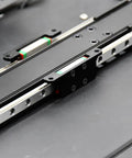 Upgrade Y Axis Rail For Ender 3 S1 Pro With MGN9H Linear Rail shown in close-up, highlighting silver and black steel material.