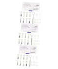 Eyeglass Repair Kit Three Set With Nose Pads Screws And Ear Grips For Quick Fixes And Easy Accessories Storage, Replacement Screwdriver And Parts For Glasses Maintenance And On The Go Gear displayed in open case with components organized