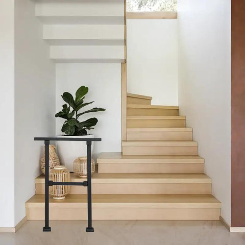 Built Like A Brick Carbon Steel Handrail For Outdoor Steps Rust Free Wrought Iron Style Stair Railing at modern staircase.