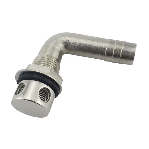 316 Stainless Steel Marine Grade Boat Fuel Vent Universal 90 Degree Flush Mount Fuel Gas Tank Vent for five eighth inch hose