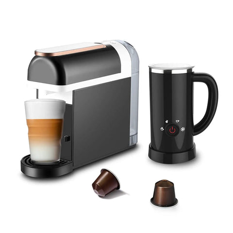 All In One Office Coffee Maker With Permanent Filter And Capsule Compatibility Semi Automatic Espresso Pump Machine