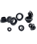 Heavy Duty Black Rubber Snap On Grommet Hole Plugs End Caps In 3mm To 50mm Sizes For Industrial Gear, Auto Parts, And High Pressure Systems That Seal Tight Like Nothing! black rubber snap-on hole plugs