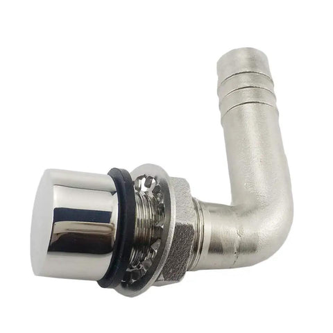 316 Stainless Steel Marine Grade Boat Fuel Vent Universal 90 Degree Flush Mount Fuel Gas Tank Vent For Five Eighth Inch Hose