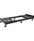 Heavy Duty Furniture Dolly With 2000 Lbs Capacity Steel Panel Heavy Load Moving Cart showing telescoping design and six swivel casters.