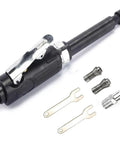 Heavy Duty Pneumatic Grinder With Extended Shaft Cracks Open Stubborn Recesses Like A Gangbuster 22000 Rpm Air Powered Grinding Tool with accessories.