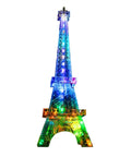 LED Eiffel Tower DIY Soldering Kit With Soldering Iron 3D STEM Electronics Project Colorful Light Modes, 585x165x165 mm