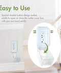 Clear Outlet Cover Box For Baby Safety, Large Plug Covers For Easy Babyproofing Of Sockets, Quick To Install And Use