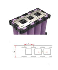 Go-To Pro Grade Nickel Plated Battery Welding Strips For 18650 Cells, 0.15mm Thick diagram and assembled battery pack