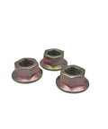 Hex Flange Nut Set 912-0417 912-0417A 712-0417 712-0417A for MTD Craftsman Toro mowers, 5/8 inch galvanized steel, 3 pack