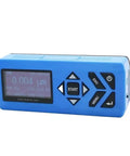 Digital Surface Roughness Meter With LCD Display Portable Precision Gauging Tool For Metal Finish Inspection showing blue casing with digital readout.