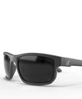 Wayfarer Style Safety Sunnies with Polarized Smoke Vapor Shield Anti Fog Z87 Glasses Matte Black Frame Shatter Resistant ANSI Compliant