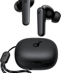 True Wireless Earbuds Pack Straight Fire Deep Bass And 30 Hour Playtime With Customizable App Controls Ergonomic Fit For Commutes Gym Sessions Or Chill Vibes Crisp Audio Output Guaranteed Daily - black earbuds and charging case.