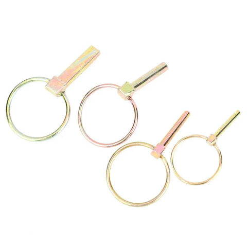 Heavy Duty Linch Pin Kit 50 Pc Set For Farm Tractors Trailers Trucks And Lawn Mowers 65Mn Spring Steel Zinc Plated Linch Pins