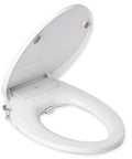 Dual Nozzle Manual Bidet Toilet Seat For Elongated Toilets With Soft Close Lid And Cover Clean Wash For Rear And Feminine Cleaning