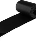 Close-up of black Fat Tire Bike Rim Strips For 20x4.0 Inch Rims Rim Tape PVC Inner Tube Protector, rolled view, durable and waterproof.