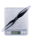 7x4.5 2 Blade Polycarbonate Propeller Set Of 4 For RC Drones, Ultra Lightweight 6.6g Each, 13.5mm Hub, 5mm Shaft on scale