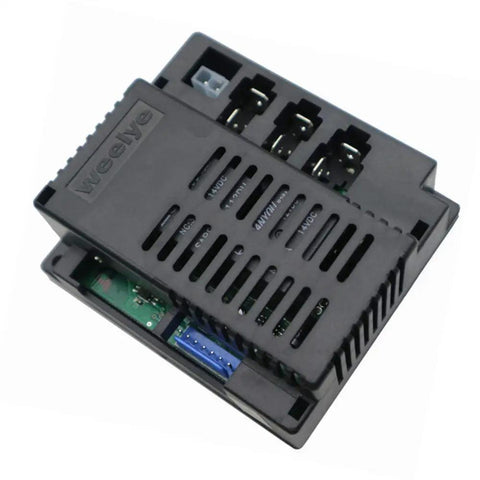 RX19 7Pin Two Point Four G Bluetooth Receiver Control Box Kit for Power Wheels, showing black circuit box with visible connectors.