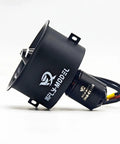 64mm 12 Blade EDF Electric Ducted Fan With 6S 2840 KV2300 Brushless Outrunner Motor side view for RC jet aircraft