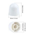 Four Pack Universal Toilet Bolt Caps And Floor Bolt Covers For One Quarter Inch Bolts Conceal Ugly Toilet Bolt Hardware No Fuss Screw On Design That Stays On Durable Plastic Toilet Screw Covers For A Clean Sleek Bathroom Look dimensions