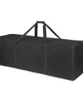 42 Inch Large Zippered Duffel Bag For Travel Camping And Sports Gear Waterproof Foldable Luggage With Padded Handles Black