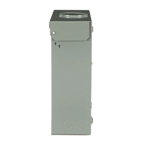 Side view of 125A Convertible Main Lug Outdoor Load Center TLM612RCUP, Rainproof NEMA 3R Enclosure