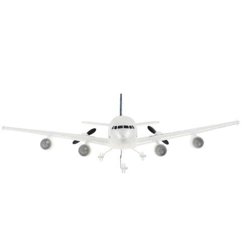Front view of Noob Friendly A380 Inspired RC Plane With 2.4GHz Remote Control, Two Channel Design, Built In 6 Axis Gyro