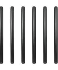 Six Pack Half Inch By Fourteen Inch Black Metal Pipe Pre Cut For Industrial Shelving And DIY Decor Durable Steel Fits Standard Half Inch