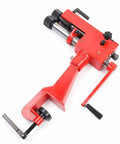 Red 7 Inch Manual Bead Roller With 6 Dies For Edging Turning Flanging 22 Gauge Sheet Metal Fabrication Rotary Machine