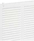 White Return Air Grille Duct Cover For Ceiling And Wall 30 By 8 Opening Built To Last With Durable Steel Construction And Powder Coated Finish Easy Airflow From Half Inch Spaced Fins At 40 Degrees Sidewall Or Ceiling Mount 1 Pack