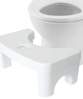 7 Inch Squatting Toilet Stool With Aromatherapy Box Non Slip Footstool For Bathroom next to white toilet