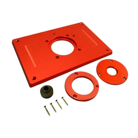 Premium Aluminum Alloy Router Table Insert Plate Built Like A Legend With Heavy Duty Components And Pro Shop Ready Grip for woodworkers, 81 x 7.87 inches.
