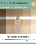 Dual Head LED Desk Lamp With Big Lighting Coverage showing adjustable dimming feature for home office and dorm rooms