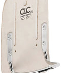 Heavy Duty Steel Loop Hammer Holder With Cradle Design, Riveted Steel Loop, Cream White Finish, Fits Belts Up To 2.75 Inches